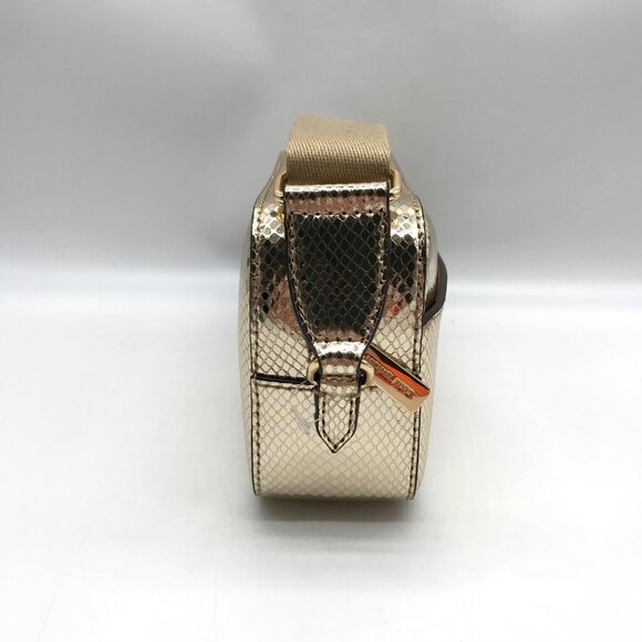 Michael Kors Metallic Gold Leather Maisie 2-In-1 Camera Crossbody Bag - Picture 4 of 11